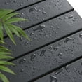 thumbnail image 3 of GONICHA 19.65" Outdoor Side Table,Weather Resistant Poly Lumber Adirondack Patio Side Table,Black, 3 of 7