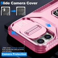 thumbnail image 5 of Funda para GANGXUN iPhone 12 - Soporte metálico, Función magnética, Rosa, 5 of 5