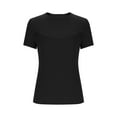 thumbnail image 3 of Abomasnow Women's Cutout Tops Basic Long Sleeve Round Neck Slim Fit T-Shirts, 3 of 5