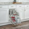 thumbnail image 3 of Rev-A-Shelf 5WB2-0918CR-1 9x18in 2-Tier Wire Pullout Cabinet Drawer Basket, 3 of 13