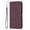 Maroon, variant on Flip Case for Samsung Galaxy S22 Ultra PU Leather Wallet Case with RFID Blocking Card Slot & Cash Pocket Magnetic Clasp Stand Function Cover Cat Patterned with Wrist Strap Phone Case,Purple
