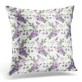 thumbnail image 1 of BOSDECO Purple Victorian Floral Outdoor Pillowcase Cover 16x16 inch, 1 of 1