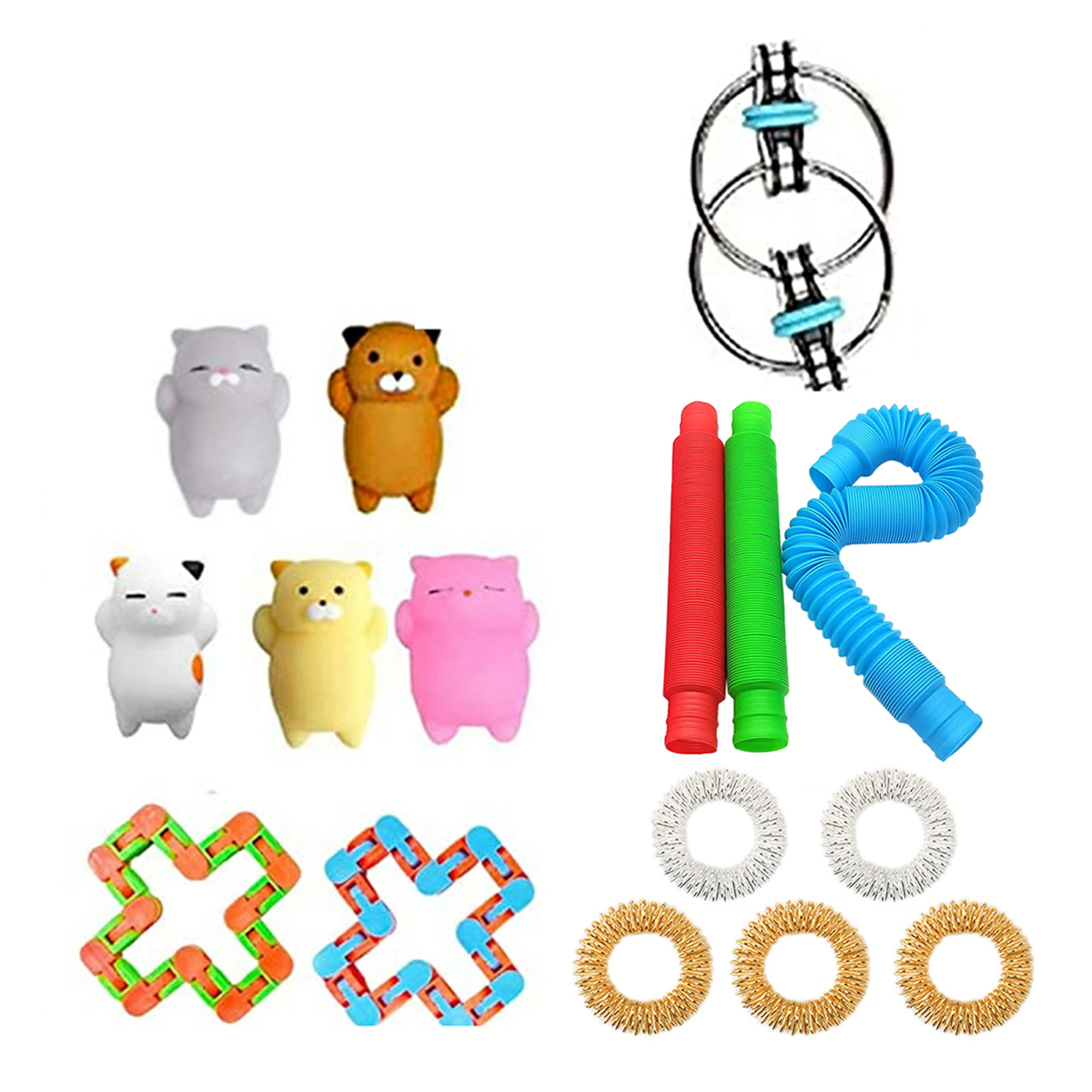 Details about   16PCS Fidget Toys Set Sensory Tools Bundle Stress Relief Hand Toys Kids Adults 