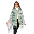 thumbnail image 3 of FORMRS Womens Scarf Winter Soft Long Big Warm Shawls Wrap Tassel Scarves, Green Deer, 3 of 9