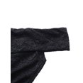 thumbnail image 4 of SAYOO Vestido largo con hombros descubiertos para mujer, cuello en V, manga corta, color sólido, vestido de encaje, vestido de noche SAYOO Moda, 4 of 9