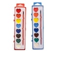 thumbnail image 2 of Uxgjfwu Watercolor Painting Kit, Heart Shaped Solid Pigment Set in Assorted Box Colors, Art Supply for Creative Project, Craft, and Indoor Activity, 2 of 7