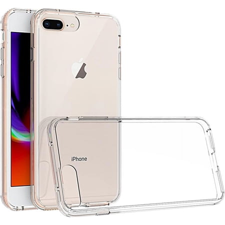 Entronix Clear Case Compatible with iPhone 8 Plus / iPhone 7 Plus, Shockproof Hard Cover
