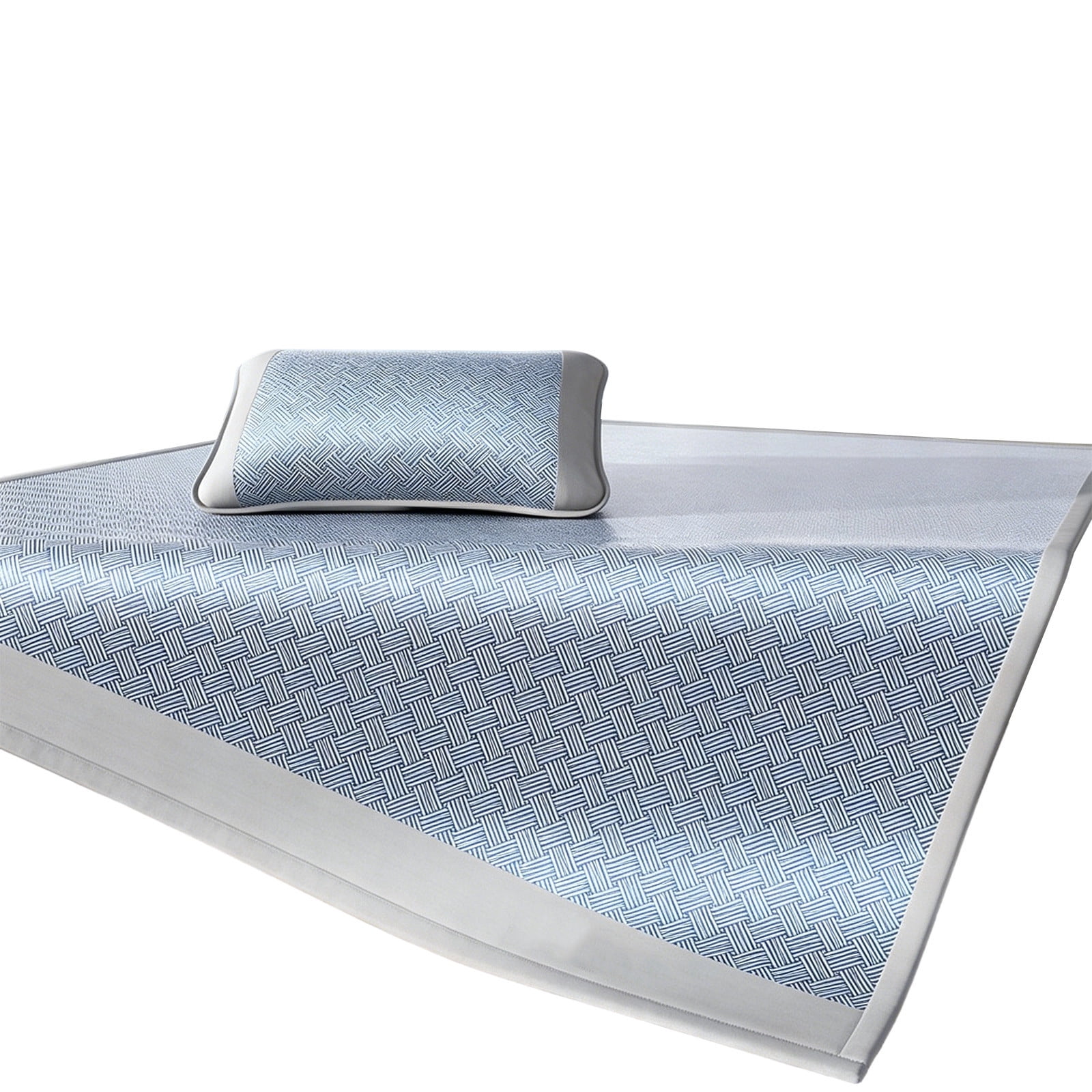 Ice Silk Fitted Bed Sheet - Cooling Mattress Cover for Summer - Soft Foldable Bed Protector - Breathable Polyester Sheet for Crib, Twin, Full Bed - Machine Washable Bedding for Home, Dorm, Guest Room