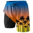 thumbnail image 2 of Kcolen Mens Swim Trunks 5 Inch 3 Pack Drawstring Hawaiian Shorts Stretchy Upf Swimming Trunks Men Swim Trunks Summer Beach Athletic Fit Bathing Suit Beach Board Shorts, 2 of 4