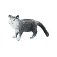 thumbnail image 2 of Simulation Animaux Figures Artisanat Simulation Chat Enfants Jouent Décoration de la Maison Bureau Gris, 2 of 9