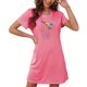 thumbnail image 4 of Camisón corto de mujer, vestido de largo medio con estampado de moda, camisón corto extragrande de mujer, camisón de manga corta con estampado de pecho a la moda, camisón de mujer, 4 of 5