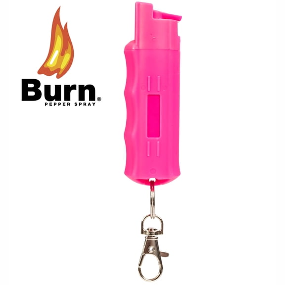 Burn Pepper Spray - Max Strength 1/2oz for Self Defense Pink