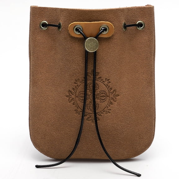 WINOMO 1Pcs Velvet Drawstring Handbag Simple Flannel Storage Pouch For Travel