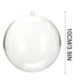 thumbnail image 3 of Ke1Clo Clear Plastic Christmas Ornaments DIY Fillable Baubles Sphere Craft Kit for Tree Wedding Party Decor Gift Box, 3 of 3