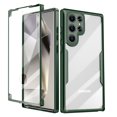thumbnail image 2 of Fesign for Samsung Galaxy S24 Plus, Built-in PET Screen Protector Dual Layer Full Body Protective Hard PC Back+Soft TPU Bumper Shockproof Phone Case for Galaxy S24 Plus(Green), 2 of 5