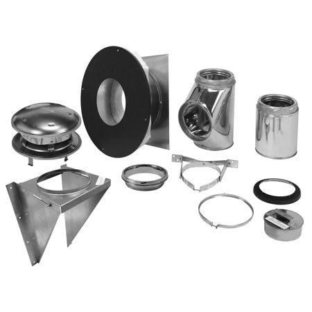 Selkirk 6T-TWK 6" Complete Stove Thru-The-Wall Support Kit