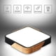 thumbnail image 2 of Lámpara de techo empotrada, moderna, minimalista, cuadrada, de madera, regulable, con iluminación LED blanca fría, lámpara de ahorro de energía ultradelgada para espacios de 7 a 12 metros cuadrados, 2 of 5