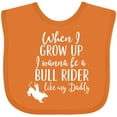 thumbnail image 3 of Inktastic Bull Rider Like Daddy Childs Boys Baby Bib, 3 of 4