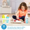 thumbnail image 3 of Melissa & Doug Laundry Basket Play Set With Wooden Iron, Ironing Board, and Accessories (14 Pcs), 3 of 10