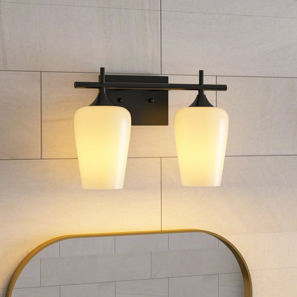 Tribesigns 13.75 in. 2Lights Bathroom Vanity Light Modern Transitional