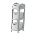 thumbnail image 4 of Carrito con ruedas para frutas y verduras, estantería móvil multifuncional Gris de 3 capas., 4 of 9