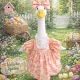 thumbnail image 3 of Sruoe Easter Bunny Porch Goose Outfits, Spring Goose Outfit, Lawn Porch Goose Clothes, Plastic Goose Costume for 23" Cement Goose Easter Party Outdoor Patio Yard Lawn Art Decoration, 3 of 9