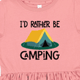 thumbnail image 4 of Inktastic Rather Be Camping Girls Toddler Dress, 4 of 5
