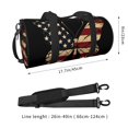 thumbnail image 2 of Fuzoiu Patriotic USA Butterfly Art Print Travel Bag, Large Capacity Travel Bag, Sports Gym Bag, Travel Duffel Bag, Weekender Overnight Bag for Women and Man, 2 of 6