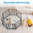 thumbnail image 2 of Parque infantil para perros Simple Deluxe, 8 paneles, 32 cm de altura, color negro, 2 of 7