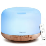 ASAKUKI 500 ml Essential Oil Diffuser, Aromatherapy Diffuser for Large Room, Ultrasonic Humidifier for Anxiety Relief