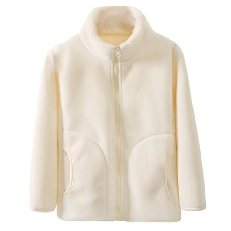 

Chenyuanyuan Children Boys Girls Winter Windproof Solid Zipper Coat Jacket Kids Warm Outerwear Jacket Size 6-7 Years