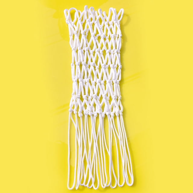 CRAFTHROU 2Set Thickened Basketball Replacement Nets Nylon Core Durable for Indoor Outdoor Basketball Goal 19X7.9in