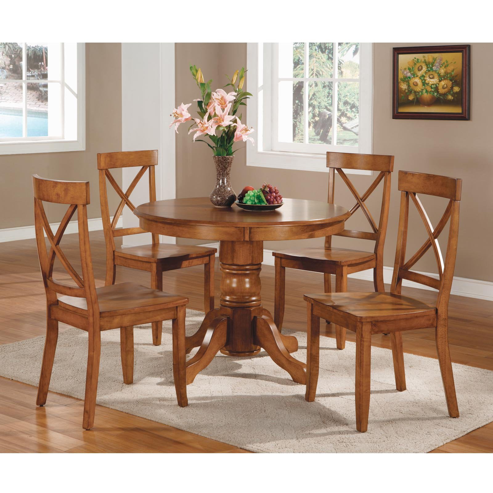 round pedestal dining room table