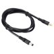 thumbnail image 1 of Cable de alimentación DC Uxcell de 3 pies, con conector macho de 5.5 x 2.5mm a macho de 5.5 x 2.1mm, adaptador de cable de 18AWG, color negro, 1 of 4