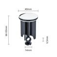 thumbnail image 3 of Tapón de fregadero universal negro de 40 mm, 2 tapones de fregadero para todos los fregaderos y bidés estándar (la altura es ajustable entre 6,6 cm y 8,6 cm), 3 of 5