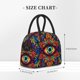 thumbnail image 2 of Fotbe Vibrant Psychedelic Eye Bolsa de Almuerzo con Estampado, Lonchera Aislada, Contenedor de Comida Reutilizable Tipo Cooler a Prueba de Fugas, 2 of 6
