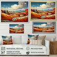 thumbnail image 4 of Designart "Vibrant Mediterranean Scenery II" Cubism Floater Framed Canvas Prints, 4 of 5