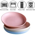 thumbnail image 5 of 4 PACK 10CM 6 Inches Lightweight Mini Wheat Straw Plates Reusable Plate Set Dishwasher & Microwave Safe, 5 of 5