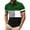 Dark Green, variant on Yiaimeir ‌Men's Stand Collar T-shirt Fashion Summer Short Sleeve‌ Top