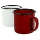 thumbnail image 3 of 2 tazas retro para beber agua, tazas de café esmaltadas retro, tazas de café esmaltadas portátiles, taza de agua esmaltada para el hogar, 3 of 8