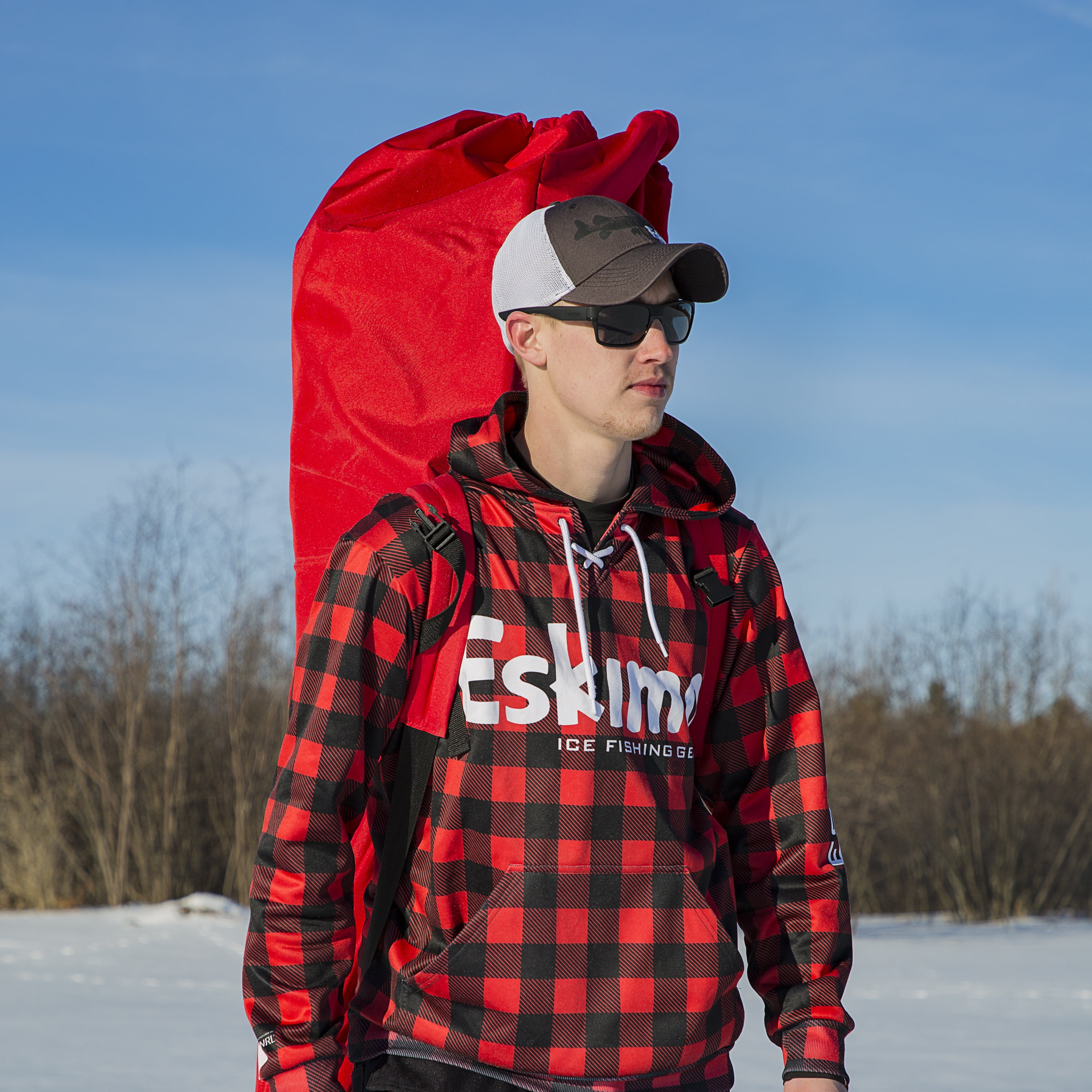 Eskimo 36150 QuickFish 6i Pop-Up Portable Insulated Ice Fishing Shelter, 6  Person 