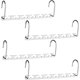 thumbnail image 1 of NOGIS - 4 perchas ahorradoras de espacio de metal resistentes para armario, organizador de ropa de 10 pulgadas, 1 of 8