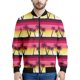 thumbnail image 3 of Chaqueta con cremallera con estampado de puesta de sol de Maldivas para hombre, chaqueta hawaiana de playa con estampado 3D de manga larga, chaqueta bomber informal holgada, abrigo de calle, 3 of 5