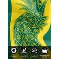 thumbnail image 7 of Pineapple Cloth Napkins Set of 8 Reusable Dinner Napkins, Boho Tropical Dark Green Yellow Stripe Summer Cocktail Napkin Washable Table Napkins for Wedding/Holiday Party/Baby Shower 20"x20", 7 of 7