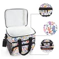 thumbnail image 6 of FORMRS Insulated Cooler Bag 24 Cans Capacity Soft Leakproof Lunch Box with Side Pockets, Purple Wildflower Pattern, 6 of 7