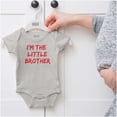 thumbnail image 5 of I'm the Little Brother Siblings Bodysuit Jumper Boys Infant Baby Brisco Brands NB, 5 of 6