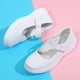 thumbnail image 5 of Zapatos de enfermería de cojín de aire de cuero Mujeres suaves Damas Espesas Soled Soled Trabajo Transpirable Zapatos Blancos Cañas Médicos sin deslizamiento, 5 of 9