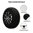 thumbnail image 3 of Kdxio Spare Tire Cover for RV Trailer, Waterproof Wheel Cover,Camper Spare Tire Cover Fit for Rv SUV Truck Travel Trailer 16 inch-Watermelons, 3 of 8