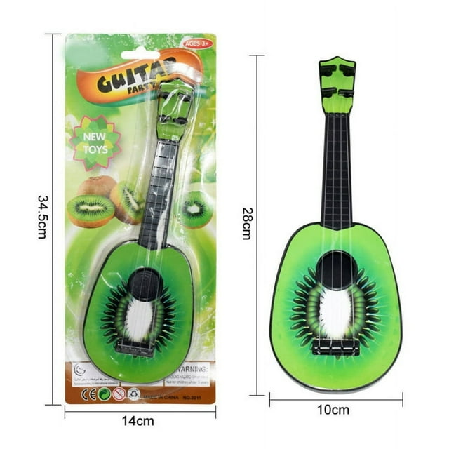 Mini Ukulele Simulation Guitar with Fruits Pattern Kids Musical Instruments Toy Education Development Gifts For Kids