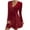 Womens Velvet Dress Red, variant on Velvet Dress for Women Rhinestone Glitter Sparkly V-Neck A-Line Ruffle Swing Mini Dress
